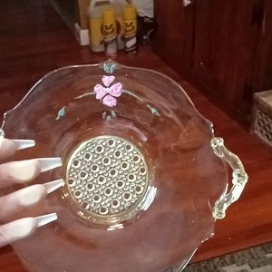 Rare to come by vintage olive bowl & sandwich plate